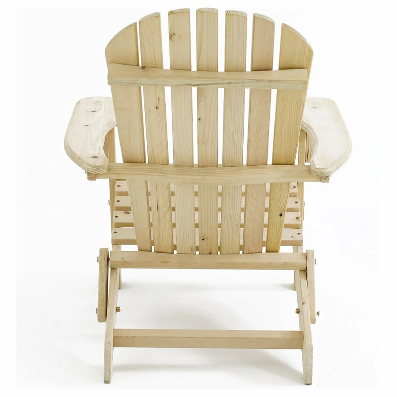Discount 😀 Luxen Home LuxenHome Unfinished Wood Adirondack Chair 👏 - Image 6