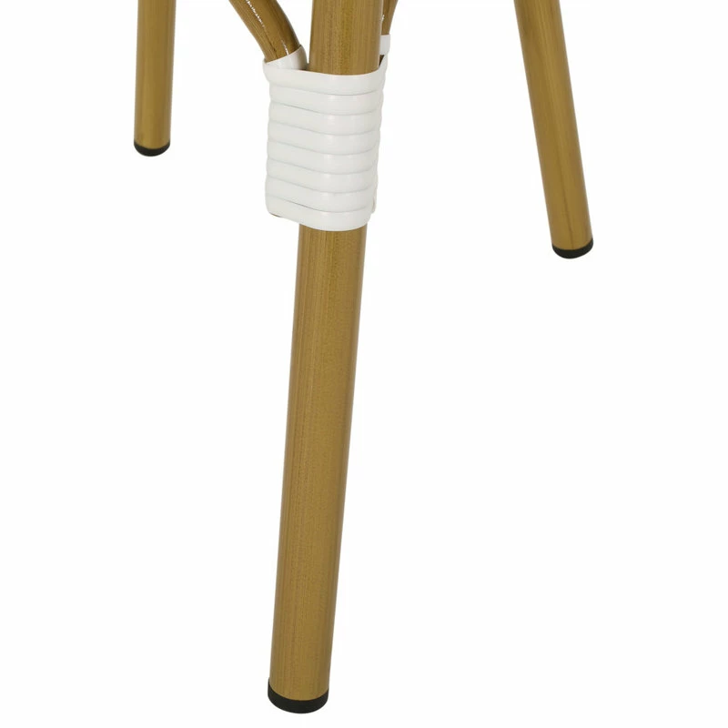 Brand new 🥰 GDFStudio Bronson Outdoor French Bistro Chair, Set Of 2, Blue/White/Bamboo Print Finish 🌟 - Image 8