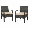 Best Pirce 😉 GDFStudio GDF Studio Otto Outdoor Wicker Club Chairs, Set Of 2, Brown/Tan ✔️