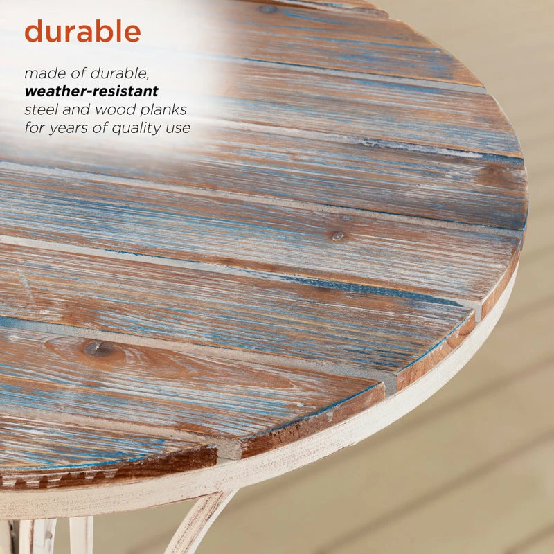 Discount 🛒 Alpine Corporation Alpine Patio Garden Table And Two Chairs Bistro Set, 28" 🥰 - Image 7