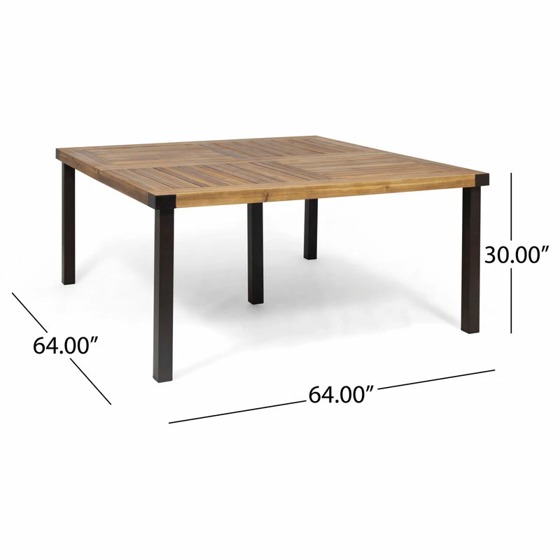 Promo ๐ฅฐ GDFStudio Maggie Outdoor Acacia Wood Dining Table ๐ - Image 4