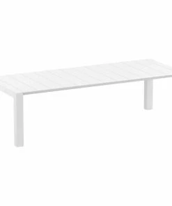 Brand new 🌟 Compamia Vegas Wicker XL Dining Table In White 🎁