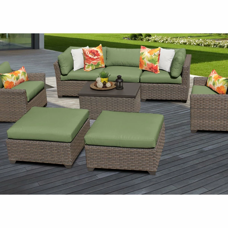 Hot Sale ๐ TKClassics Monterey 8 Piece Outdoor Wicker Patio Furniture Set 08a, Cilantro ๐ฏ - Image 2
