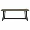 Budget 🧨 GDFStudio GDF Studio Toby Outdoor Acacia Wood Dining Table, Sandlblast Gray /Black ⭐