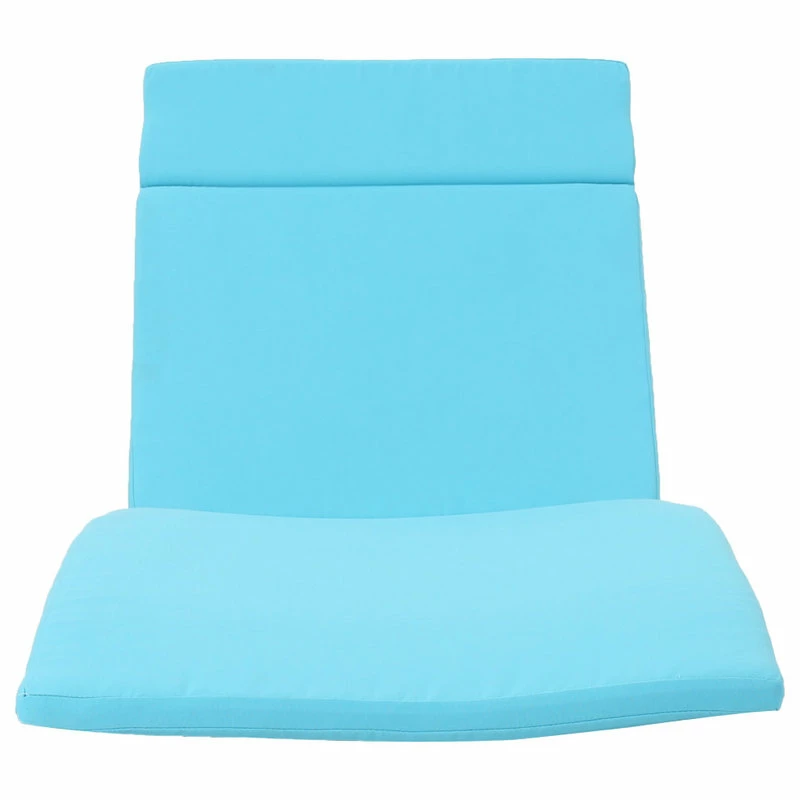 Best Pirce โจ GDFStudio GDF Studio Ann Outdoor Wicker Adjustable Chaise Lounge, Arms With Cushion, Blue ๐ - Image 9