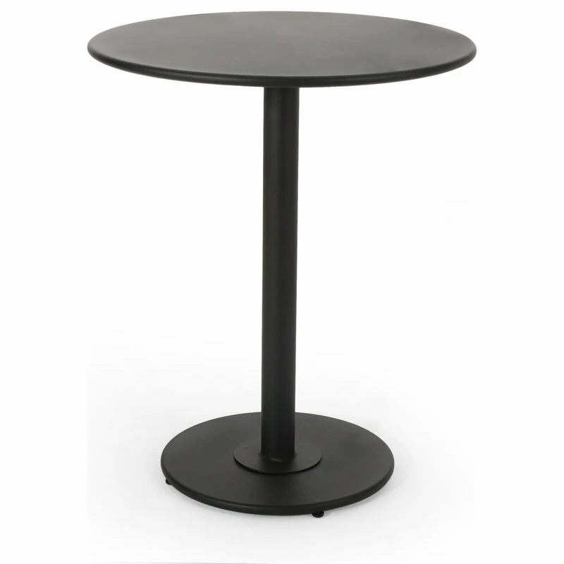 Outlet ๐ GDFStudio Keairns Outdoor 3 Piece Bistro Set, Matte Black ๐งจ - Image 3