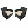 Outlet 🥰 GDFStudio GDF Studio Tori Outdoor Wicker Club Chairs, Brown/Tan, Set Of 2 ❤️