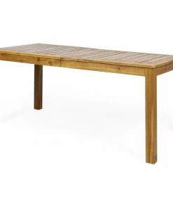 Budget 🔥 GDFStudio Crew Outdoor Rustic Acacia Wood Dining Table 🤩