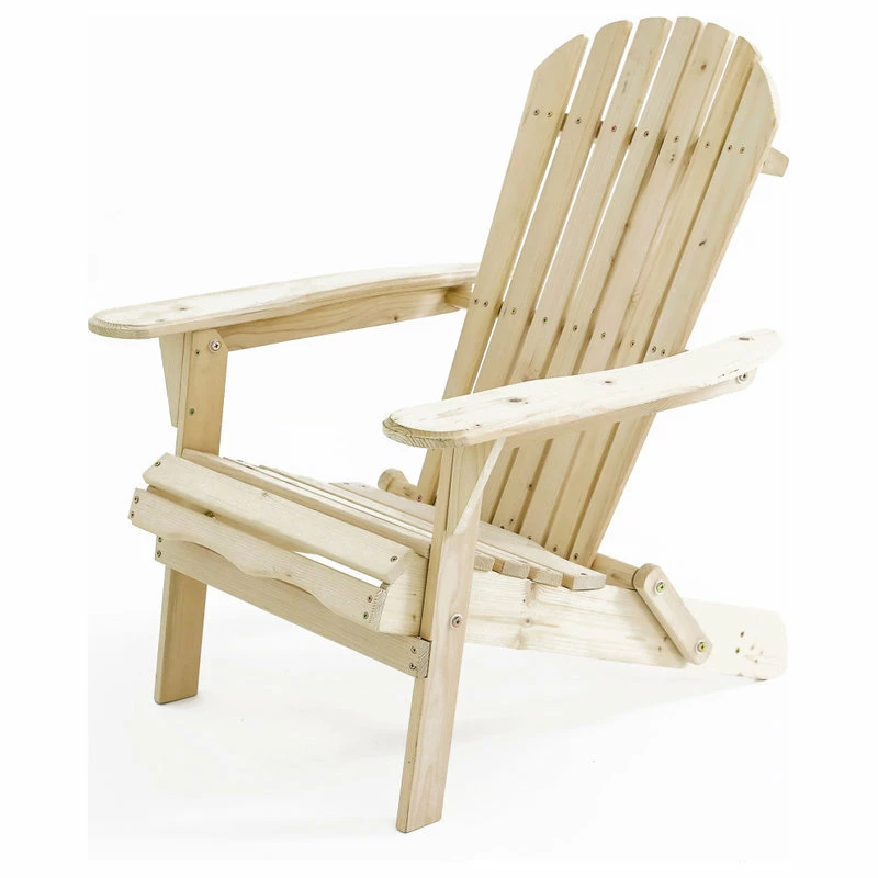 Discount 😀 Luxen Home LuxenHome Unfinished Wood Adirondack Chair 👏 - Image 4