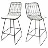 Budget ✔️ GDFStudio GDF Studio Lilith Indoor Wire Counter Stools With Cushions, Set Of 2, Black 😀