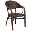 Promo 😀 Flash Furniture Dark Brown Rattan Bamboo Chair 🎁