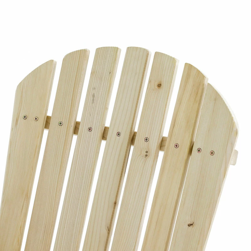 Discount 😀 Luxen Home LuxenHome Unfinished Wood Adirondack Chair 👏 - Image 7