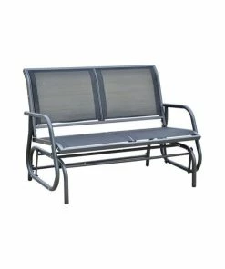 Best deal 👍 AffordableVariety Outdoor Patio Swing Glider Bench Chair - Dark Gray 🤩