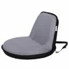 New 👍 Inspired Home Quickchair Indoor/Outdoor Portable Foldable Mesh Floor Chair, Light Grey/Black 🌟