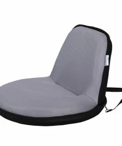 New 👍 Inspired Home Quickchair Indoor/Outdoor Portable Foldable Mesh Floor Chair, Light Grey/Black 🌟