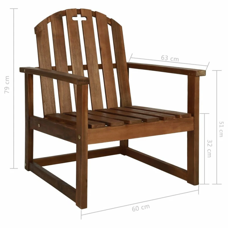 Best reviews of โค๏ธ Vida XL LLC VidaXL 2x Solid Acacia Wood Patio Sofa Chairs Balcony Garden Seating Armchair ๐งจ - Image 8