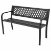 Best deal 🤩 Vida XL LLC VidaXL Patio Bench Steel Garden Backyard Park Porch Garden Chair Deck Seat 💯