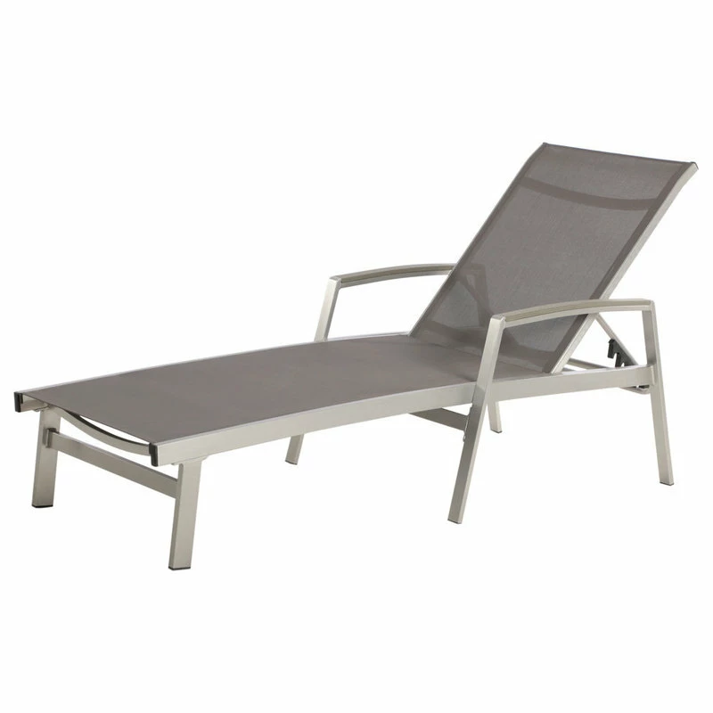 Cheapest ⭐ GDFStudio GDF Studio Joy Outdoor Mesh And Aluminum Chaise Lounge, Gray 💯