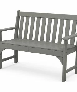 Coupon ✨ Polywood Vineyard 48" Bench, Slate Gray 🔔