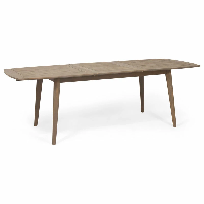New ๐ GDFStudio Candance Outdoor Acacia Wood Expandable Dining Table, Gray ๐ - Image 5