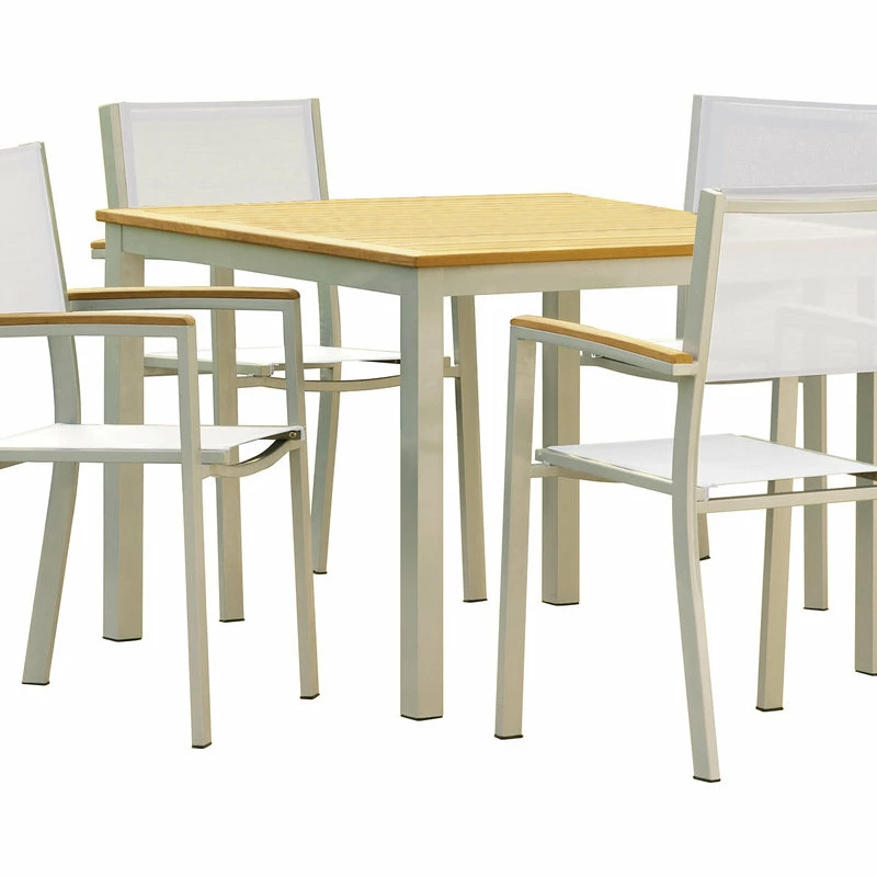 Wholesale 🎉 Julep Lane Paphos 5-Piece Dining Set, Sling: Natural, Natural Tekwood 😀 - Image 2