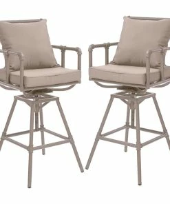 Best Sale ๐ GDFStudio GDF Studio Tallahassee Outdoor Adjustable Pipe Barstools, Set Of 2 โค๏ธ