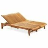 Cheap 😀 Teak Deals Teak Outdoor Giva Double Chaise Lounger 😉
