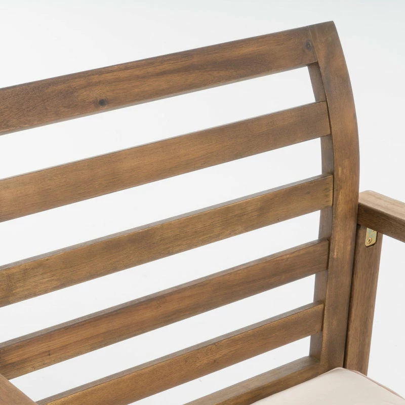 Brand new โจ GDFStudio Emilano Outdoor Acacia Wood Club Chair With Water Resistant Cushions, Set Of 2 โ๏ธ - Image 3