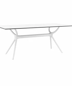 Flash Sale ๐ Compamia Air Rectangle Dining Table, White, 71" โ๏ธ