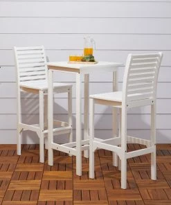 Cheap ⌛ Vifah Bradley Outdoor Acacia Bar Set 🎁