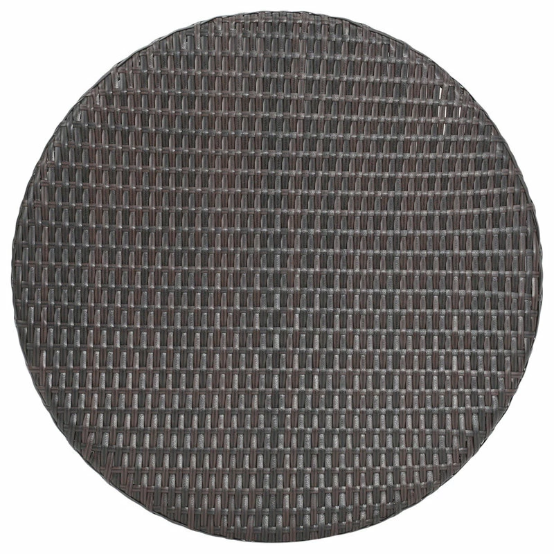 Best Sale 😍 GDFStudio GDF Studio 3-Piece Dorchester Outdoor Brown Wicker Bistro Set With Cushion ❤️ - Image 7