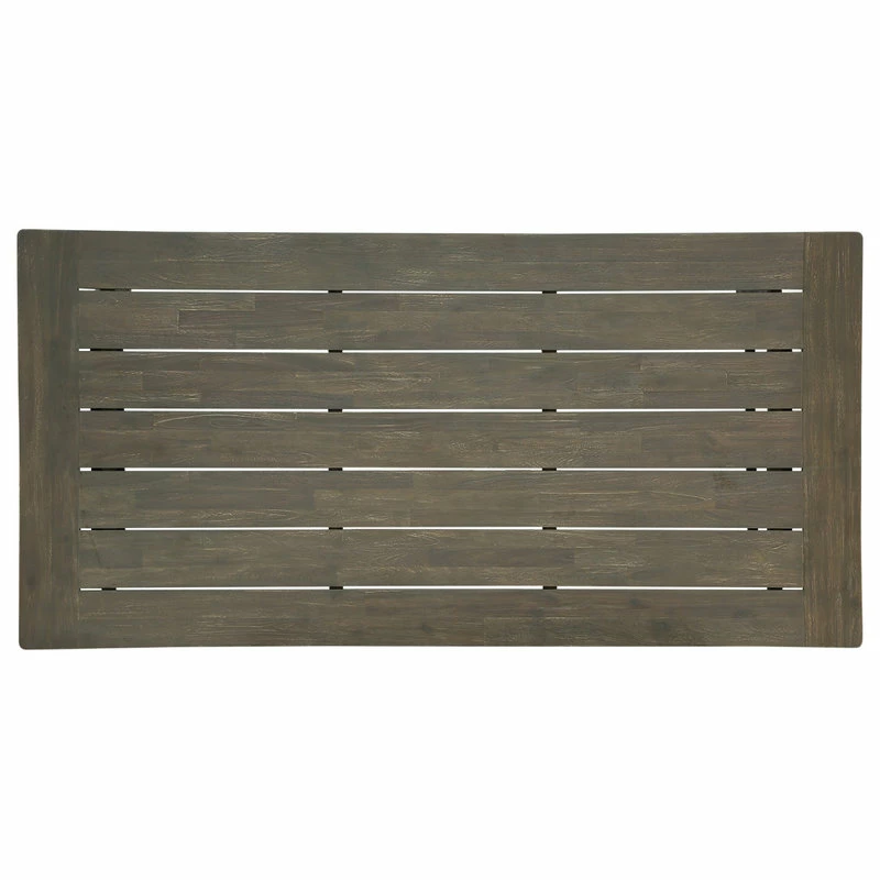 Budget ๐งจ GDFStudio GDF Studio Toby Outdoor Acacia Wood Dining Table, Sandlblast Gray /Black โญ - Image 5