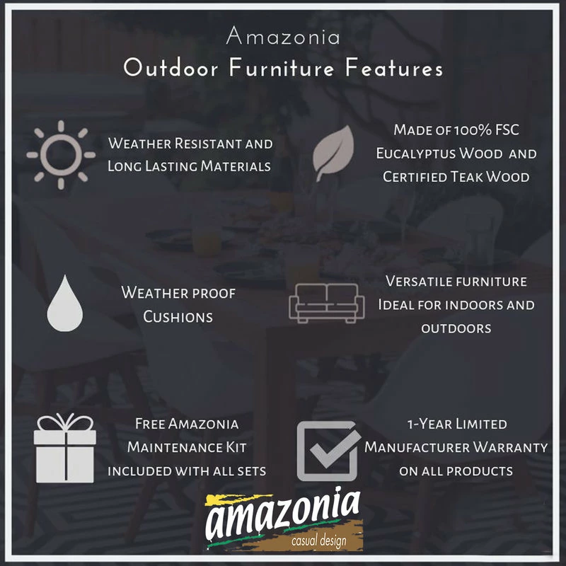 Deals โ๏ธ Amazonia Teak Finish And Aluminum Bora Rectangular Extendable Patio Dining Table ๐ - Image 10