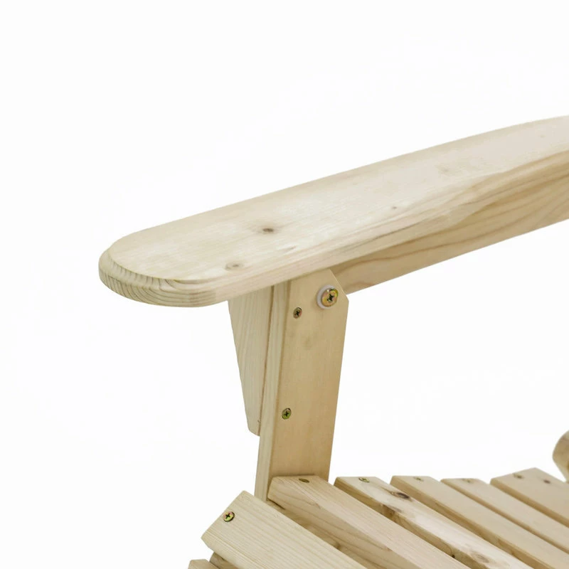 Discount 😀 Luxen Home LuxenHome Unfinished Wood Adirondack Chair 👏 - Image 8