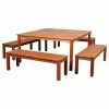 Wholesale 🎉 Amazonia Richfield 5-Piece Patio Square Dining Set | Eucalyptus Wood 🛒