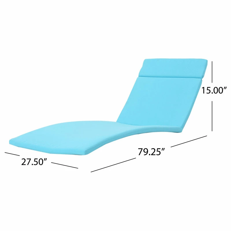 Best Pirce โจ GDFStudio GDF Studio Ann Outdoor Wicker Adjustable Chaise Lounge, Arms With Cushion, Blue ๐ - Image 7