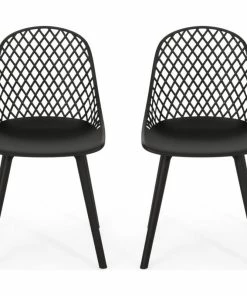 Coupon ⭐ GDFStudio Lily Outdoor Dining Outdoor Dining Chair, Black 👍