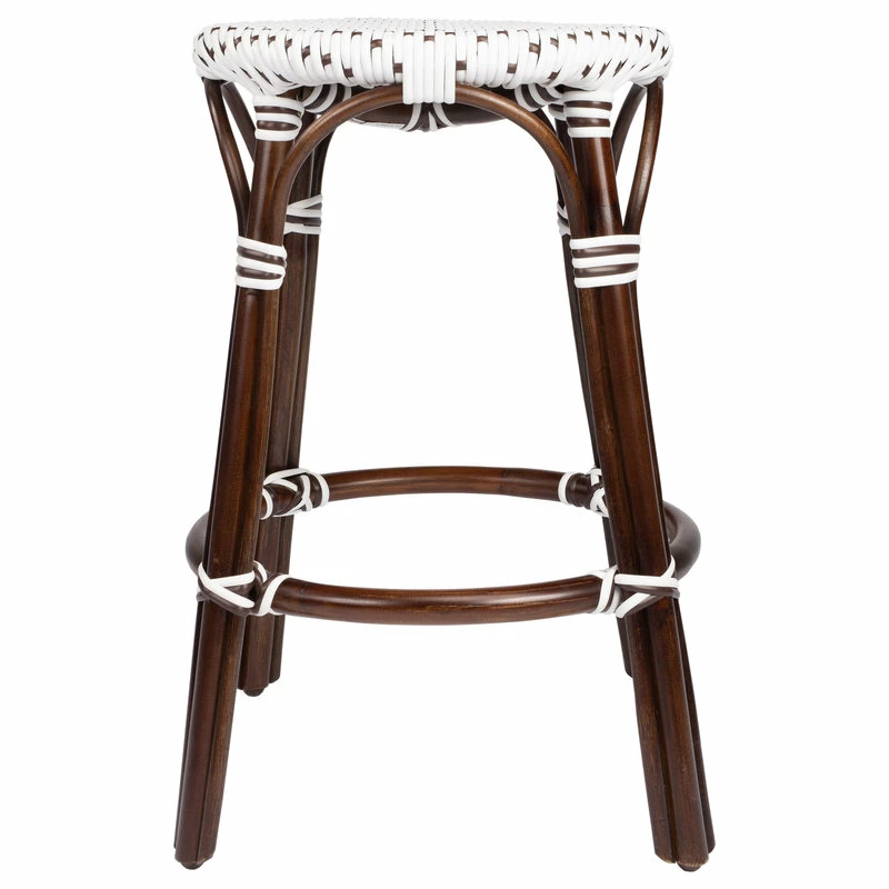 Best Pirce 🛒 Butler Specialty Company Tobias Brown And White Rattan Counter Stool 🥰 - Image 5