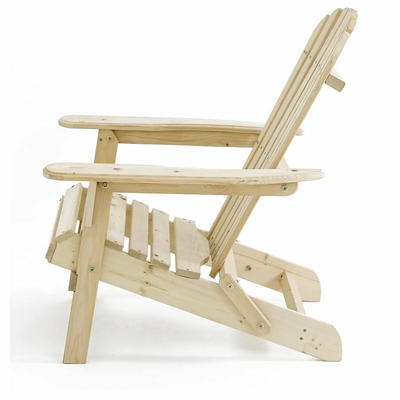 Discount 😀 Luxen Home LuxenHome Unfinished Wood Adirondack Chair 👏 - Image 5