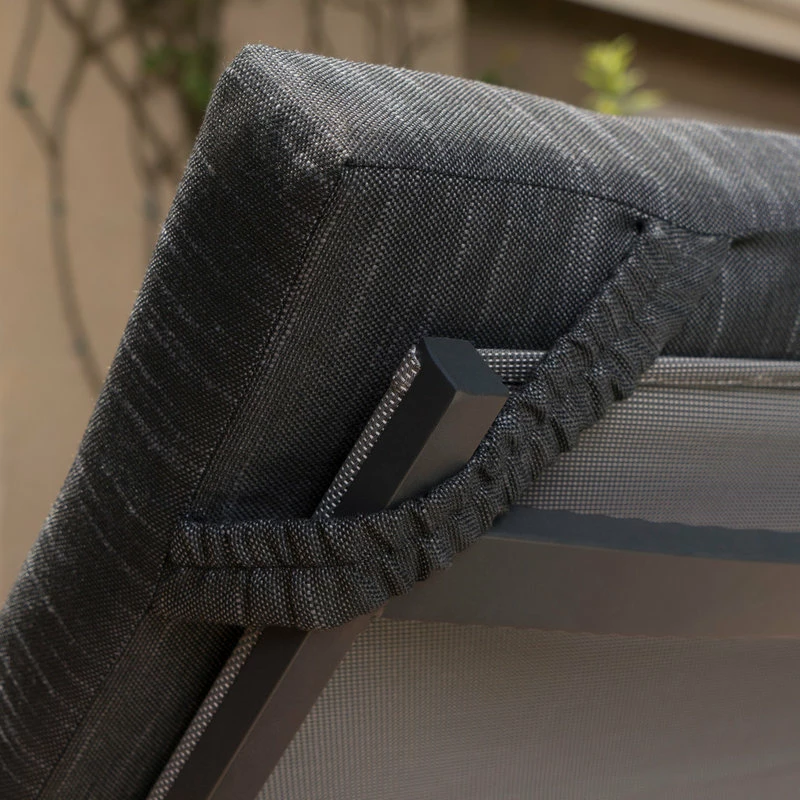 Buy ๐ฏ GDFStudio GDF Studio Jerry Outdoor Chaise Lounges With Black Aluminum Frame, Set Of 4 ๐ - Image 3