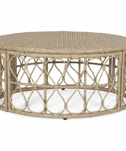 Coupon ๐งจ GDFStudio Colmar Outdoor Wicker Coffee Table, Light Brown/Mix Light Brown ๐งจ