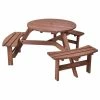 Budget ✨ Costway Patio 6 Person Outdoor Wood Picnic Table Bench Set Dining Seat Garden 🔔