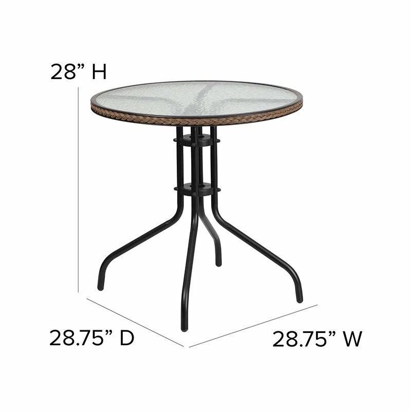 Top 10 ๐ Flash Furniture 28RD Glass Table-BRN Rattan ๐ - Image 3