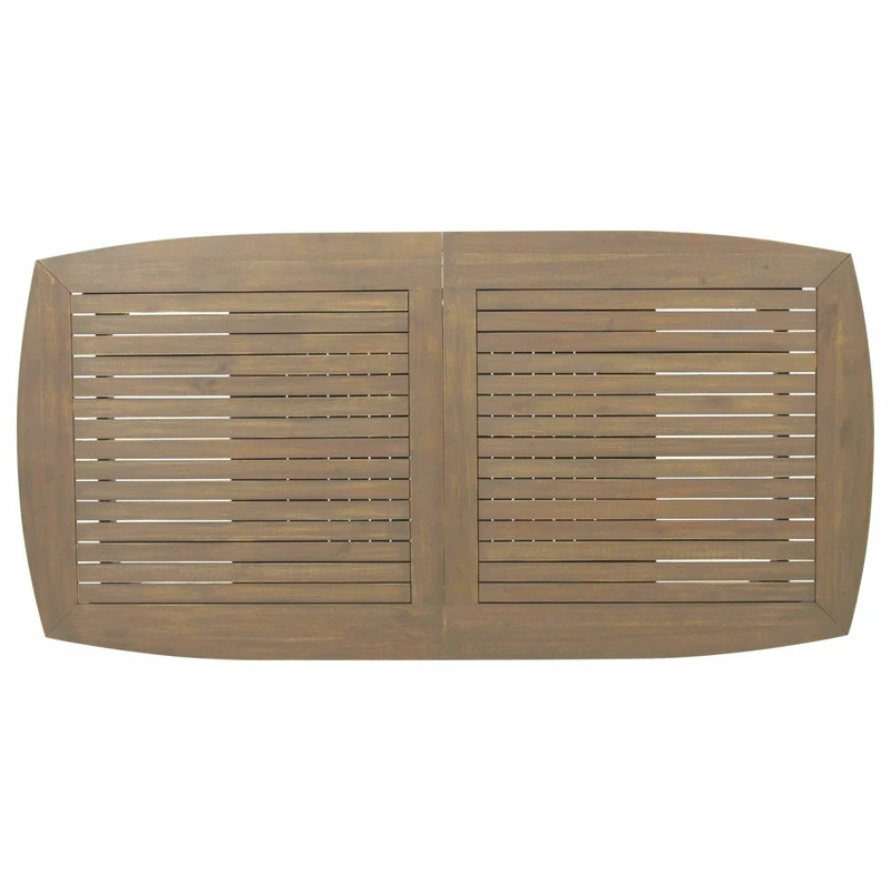 New ๐ GDFStudio Candance Outdoor Acacia Wood Expandable Dining Table, Gray ๐ - Image 7