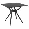 Budget ✔️ Compamia Air Square Dining Table, Black ⌛