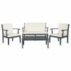 Discount 😉 Safavieh Montclair 4-Piece Outdoor Living Set, Ash Gray 💯