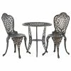 New 🔥 GDFStudio GDF Studio 3-Piece Modena Outdoor Cast Aluminum Bistro Set 🛒