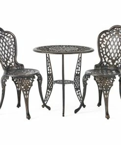 New ๐ฅ GDFStudio GDF Studio 3-Piece Modena Outdoor Cast Aluminum Bistro Set ๐