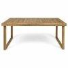 Outlet ❤️ GDFStudio GDF Studio Ann Outdoor 69" Acacia Wood Dining Table, Sandblast Natural Finish 🥰