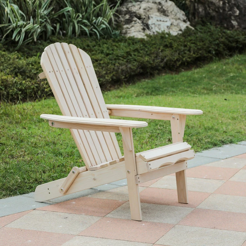 Discount 😀 Luxen Home LuxenHome Unfinished Wood Adirondack Chair 👏 - Image 3